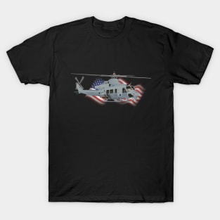 Patriotic UH-1Y Venom Helicopter T-Shirt